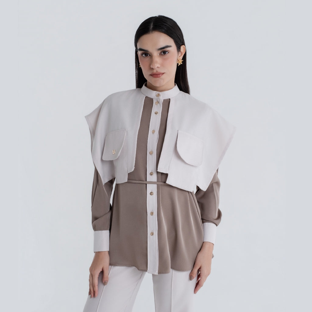 Chanté - Pavina Blouse in Taupe (Women Blouse)