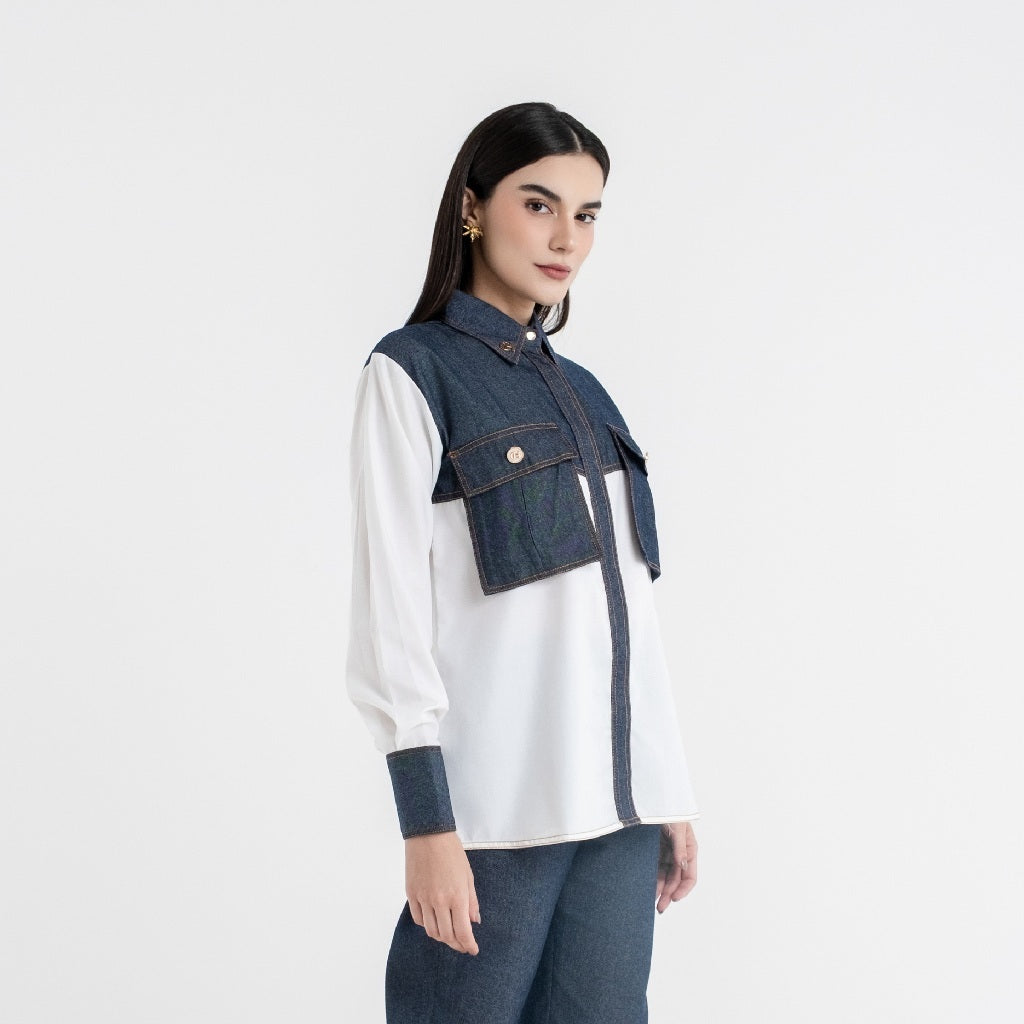 Chanté - Quinna Shirt in Broken White