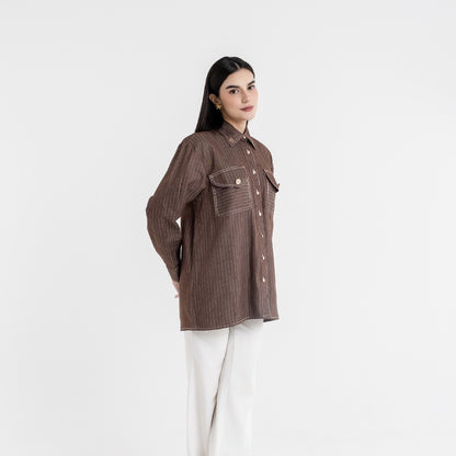 Chanté - Quilla Shirt in Dark Choco