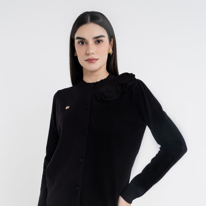 Chanté - Quella Cardigan in Black (Women Outer)