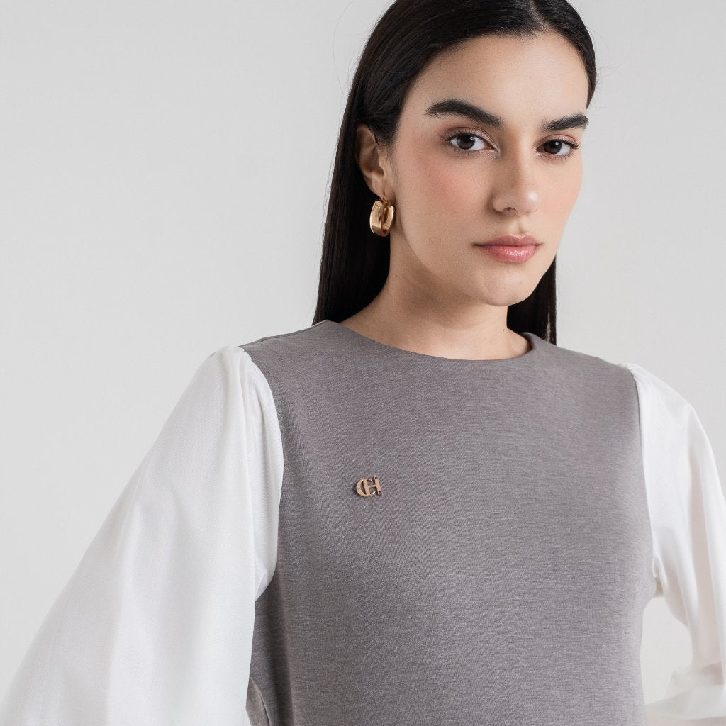 Chanté - Samara Blouse in Grey (Women Blouse)