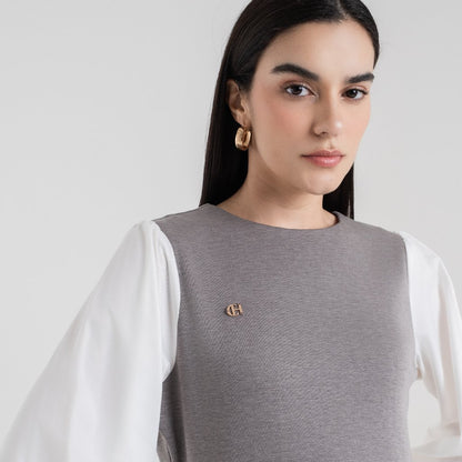 Chanté - Samara Blouse in Grey (Women Blouse)