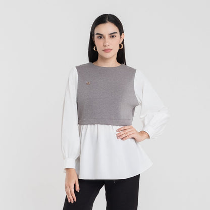 Chanté - Samara Blouse in Grey (Women Blouse)