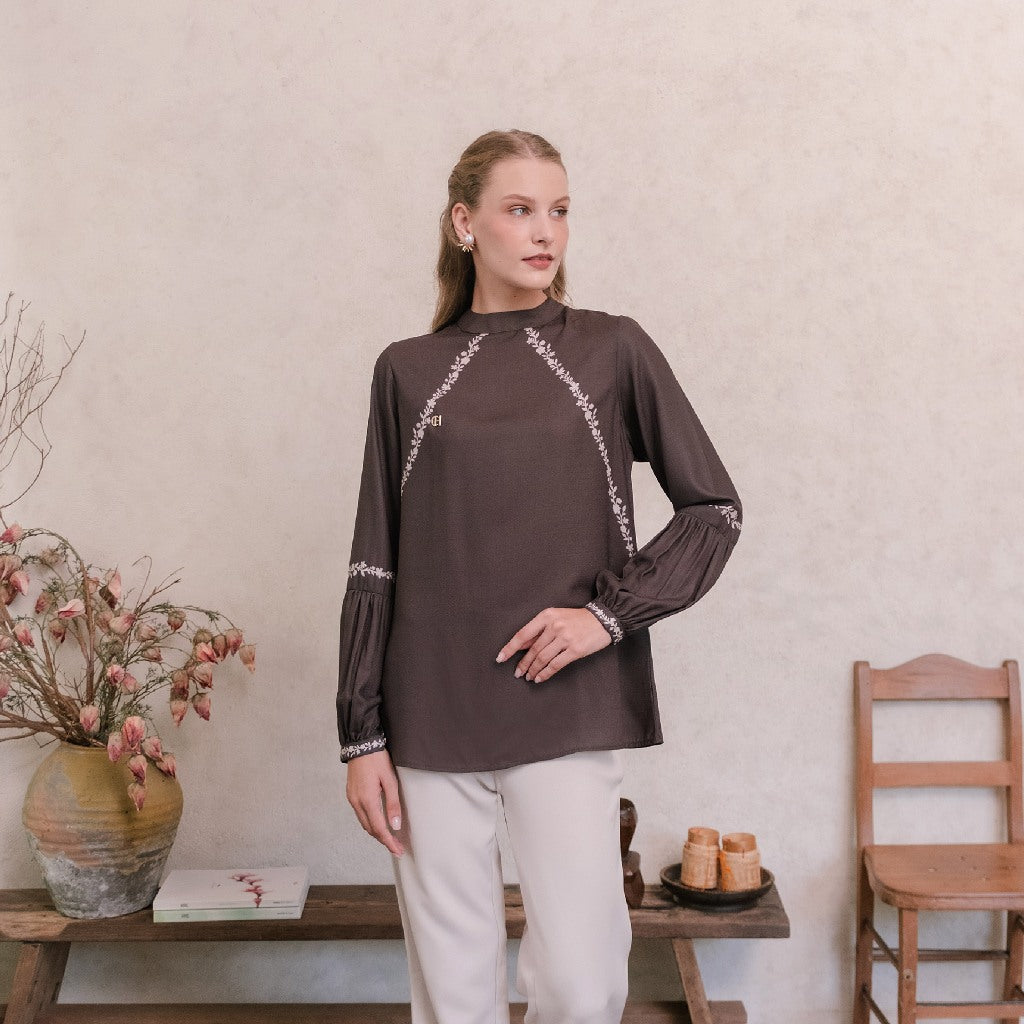 Chanté - Polina Blouse in Cocoa (Women Blouse)