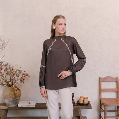 Chanté - Polina Blouse in Cocoa (Women Blouse)