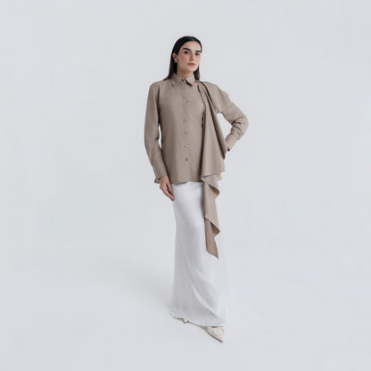 Chanté - Patrice Shirt in Taupe (Women Shirt)