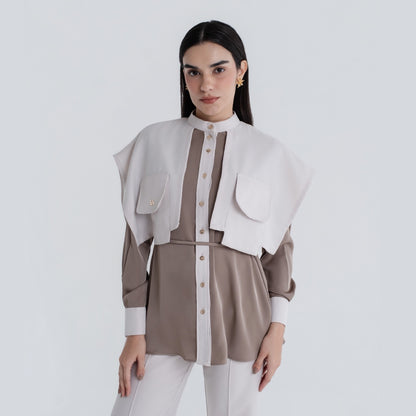 Chanté - Pavina Blouse in Taupe (Women Blouse)