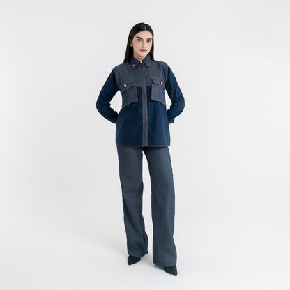 Chanté - Quinna Shirt in Navy Blue