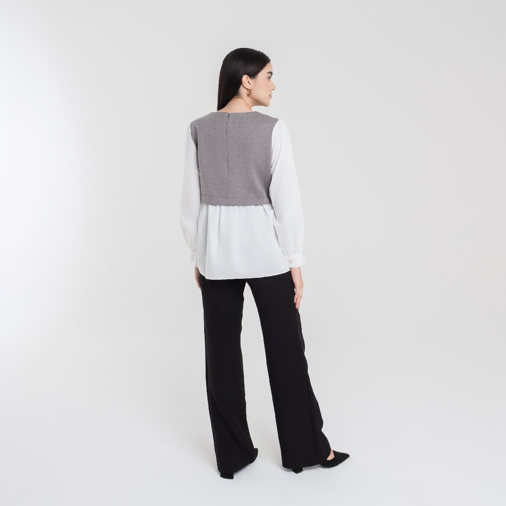 Chanté - Samara Blouse in Grey (Women Blouse)