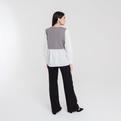 Chanté - Samara Blouse in Grey (Women Blouse)