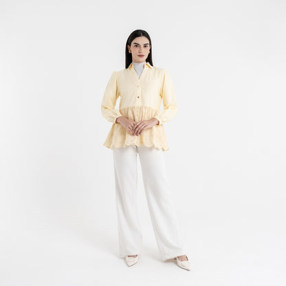 Chanté - Quanina Blouse in Butter Yellow (Women Blouse)