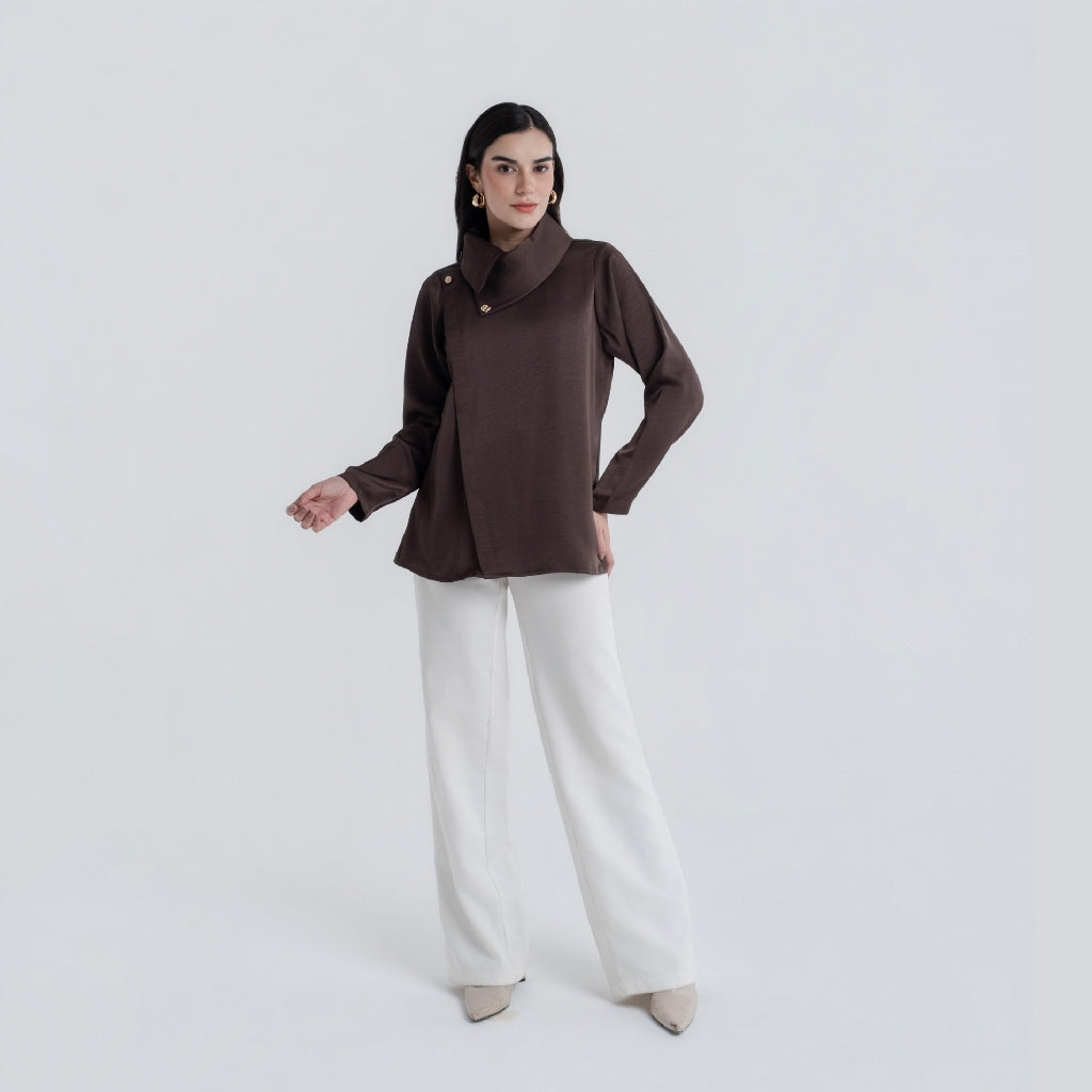POS - Chanté - Penelope Blouse in Espresso (Women Blouse)