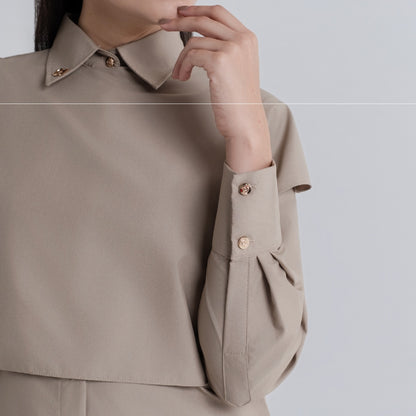 Chanté - Patrice Shirt in Taupe (Women Shirt)