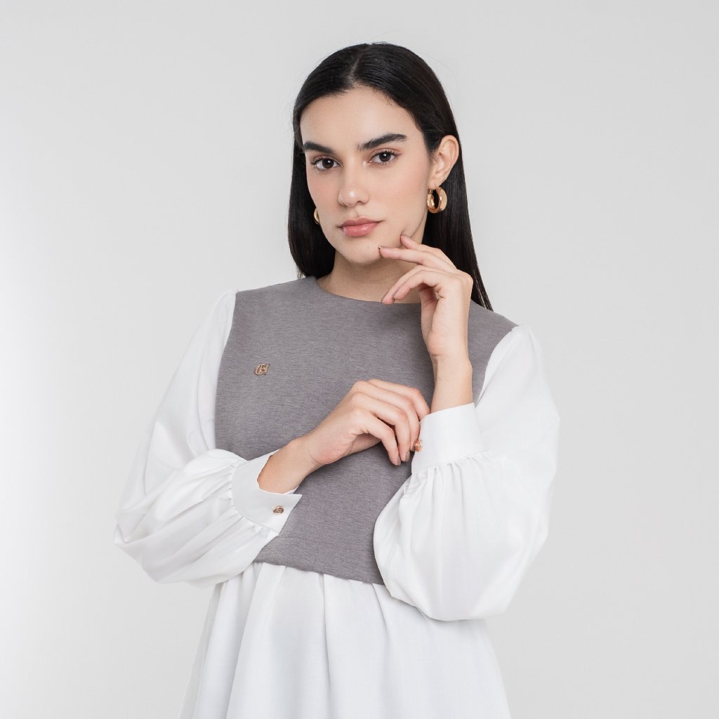 Chanté - Samara Blouse in Grey (Women Blouse)