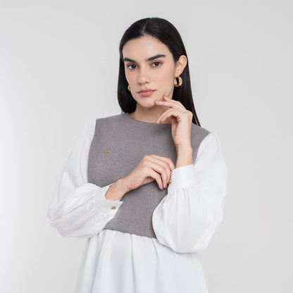 Chanté - Samara Blouse in Grey (Women Blouse)