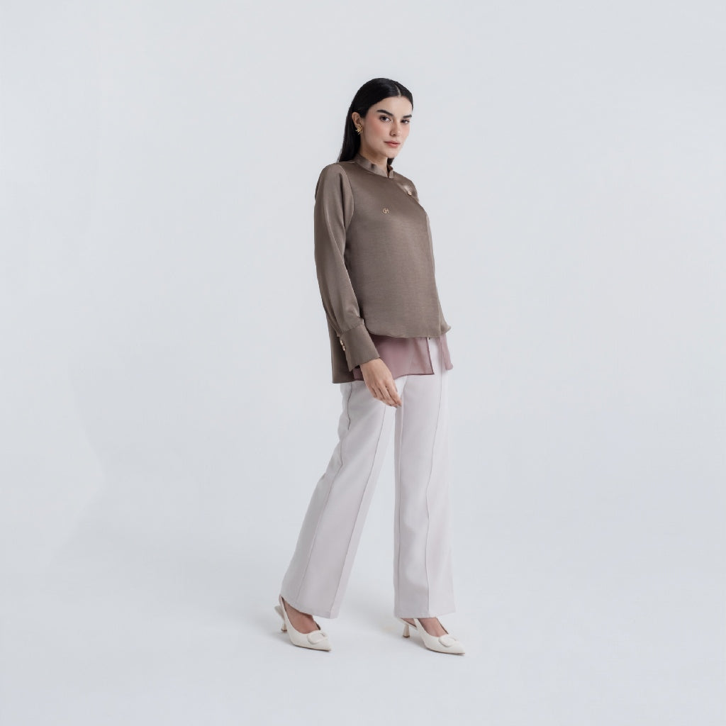 Chanté - Pelina Blouse in Ash Brown (Women Blouse)