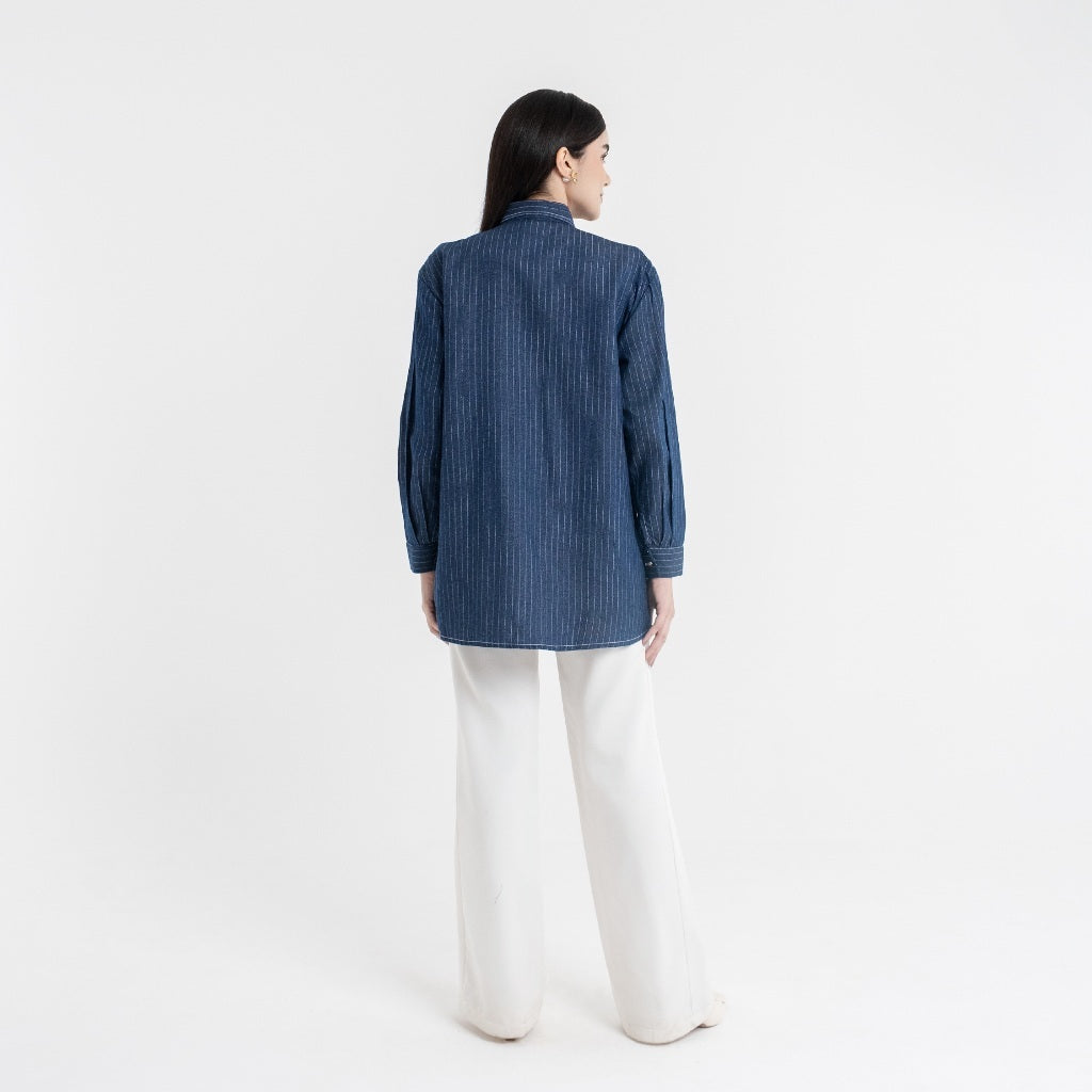 Chanté - Quilla Shirt in Dark Denim (Women Shirt)