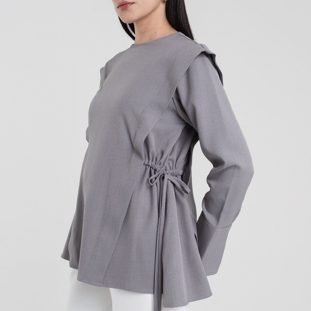 Chanté - Raquela Blouse in Misty Grey (Women Blouse)