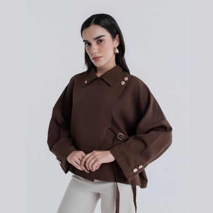 Chanté - Palais Blouse - Espresso (Women Blouse)