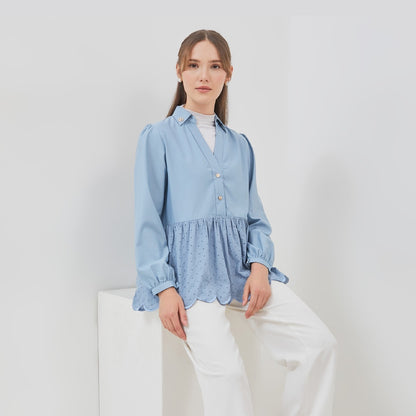 Chanté - Quanina Blouse in Blue (Women Blouse)