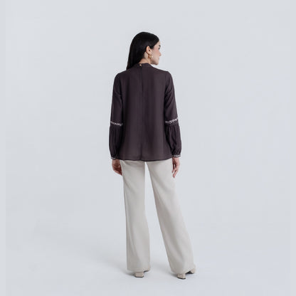 Chanté - Polina Blouse in Cocoa (Women Blouse)