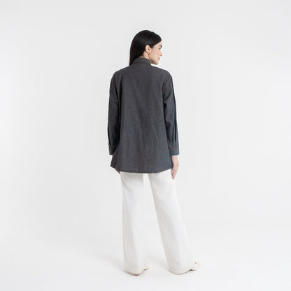 Chanté - Quilla Shirt in Black Denim