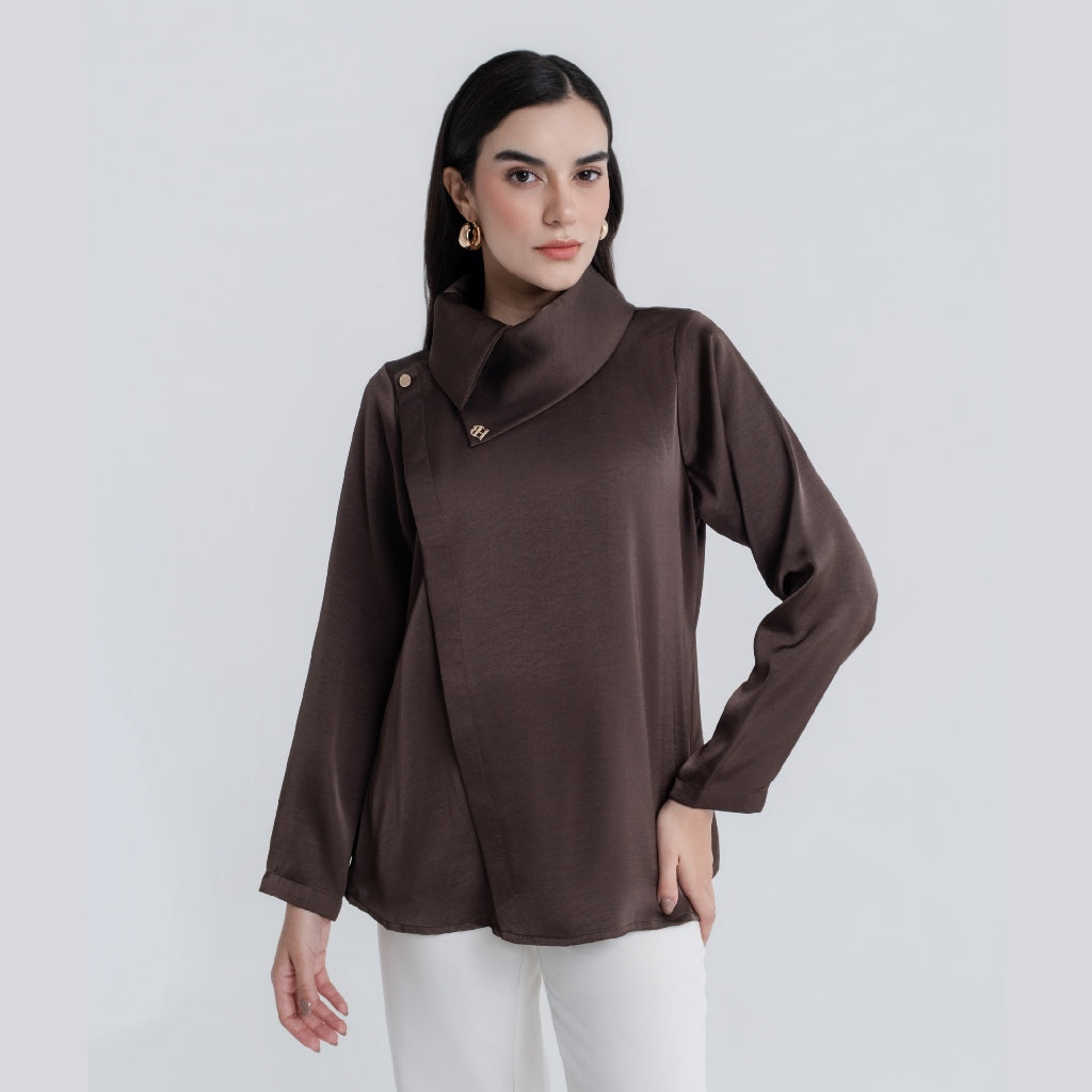 POS - Chanté - Penelope Blouse in Espresso (Women Blouse)