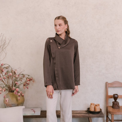POS - Chanté - Penelope Blouse in Espresso (Women Blouse)