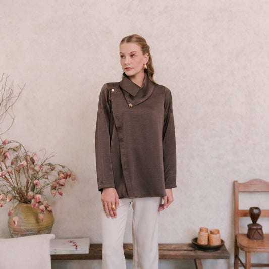 Chanté - Penelope Blouse in Espresso (Women Blouse)