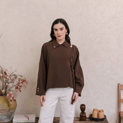 Chanté - Palais Blouse - Espresso (Women Blouse)