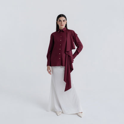 Chanté - Patrice Shirt in Wine (Women Shirt)