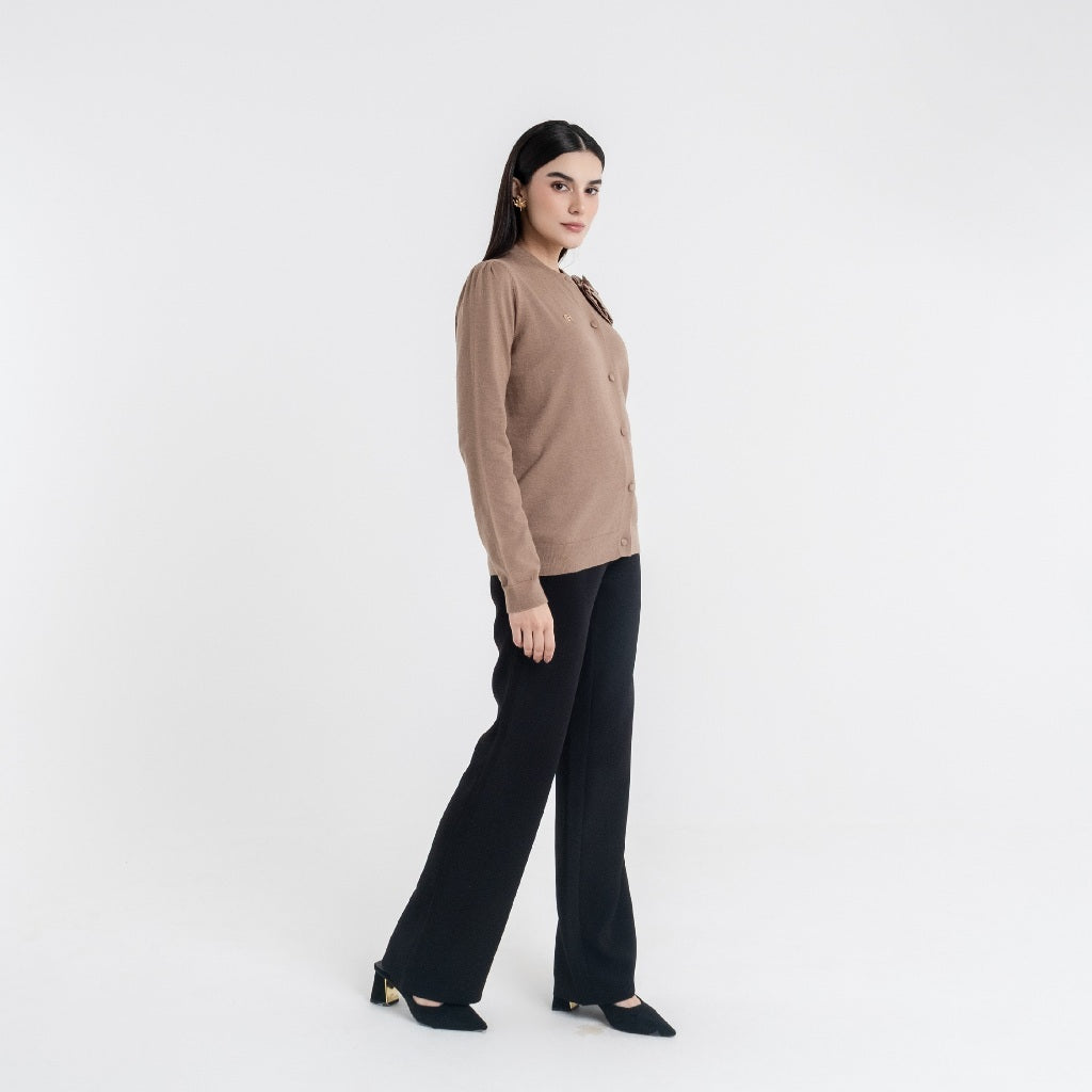 Chanté - Quella Cardigan in Khaki (Women Outer)