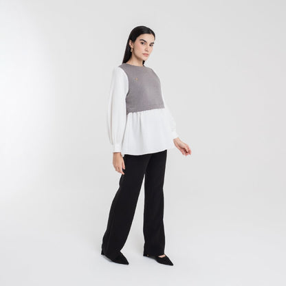 Chanté - Samara Blouse in Grey (Women Blouse)