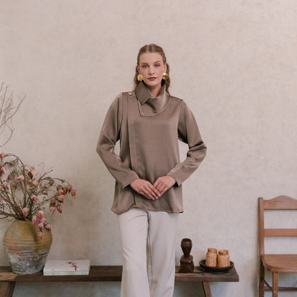 Chanté - Penelope Blouse in Hazelnut (Women Blouse)