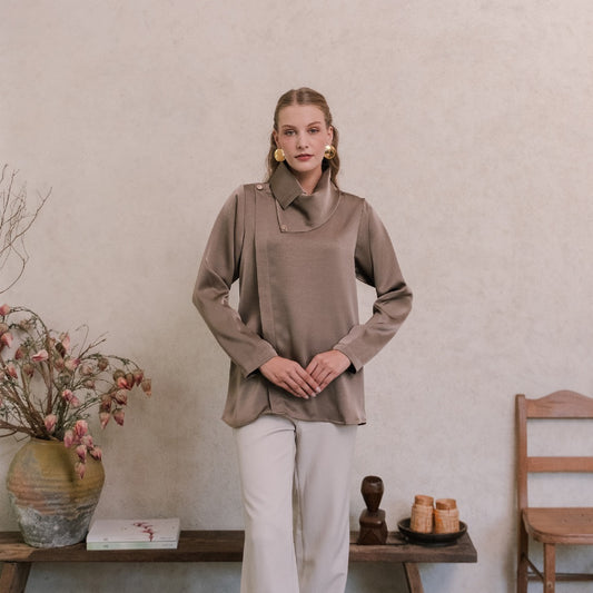 Chanté - Penelope Blouse in Hazelnut (Women Blouse)