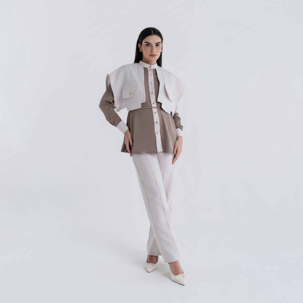 Chanté - Pavina Blouse in Taupe (Women Blouse)