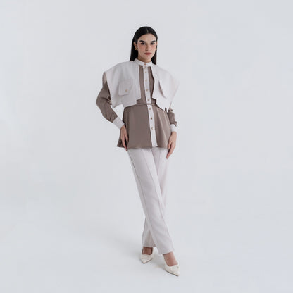 Chanté - Pavina Blouse in Taupe (Women Blouse)