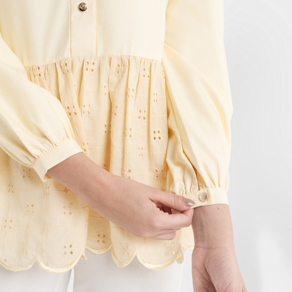 Chanté - Quanina Blouse in Butter Yellow (Women Blouse)