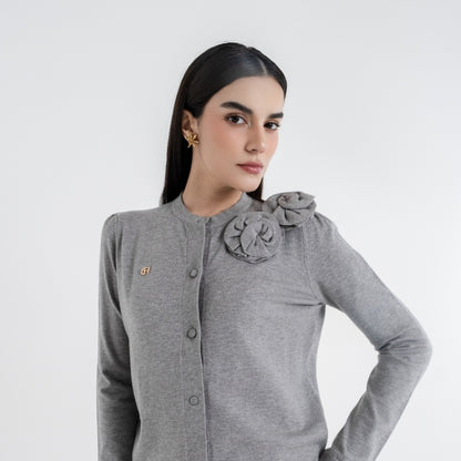 Chanté - Quella Cardigan in Grey (Women Outer)
