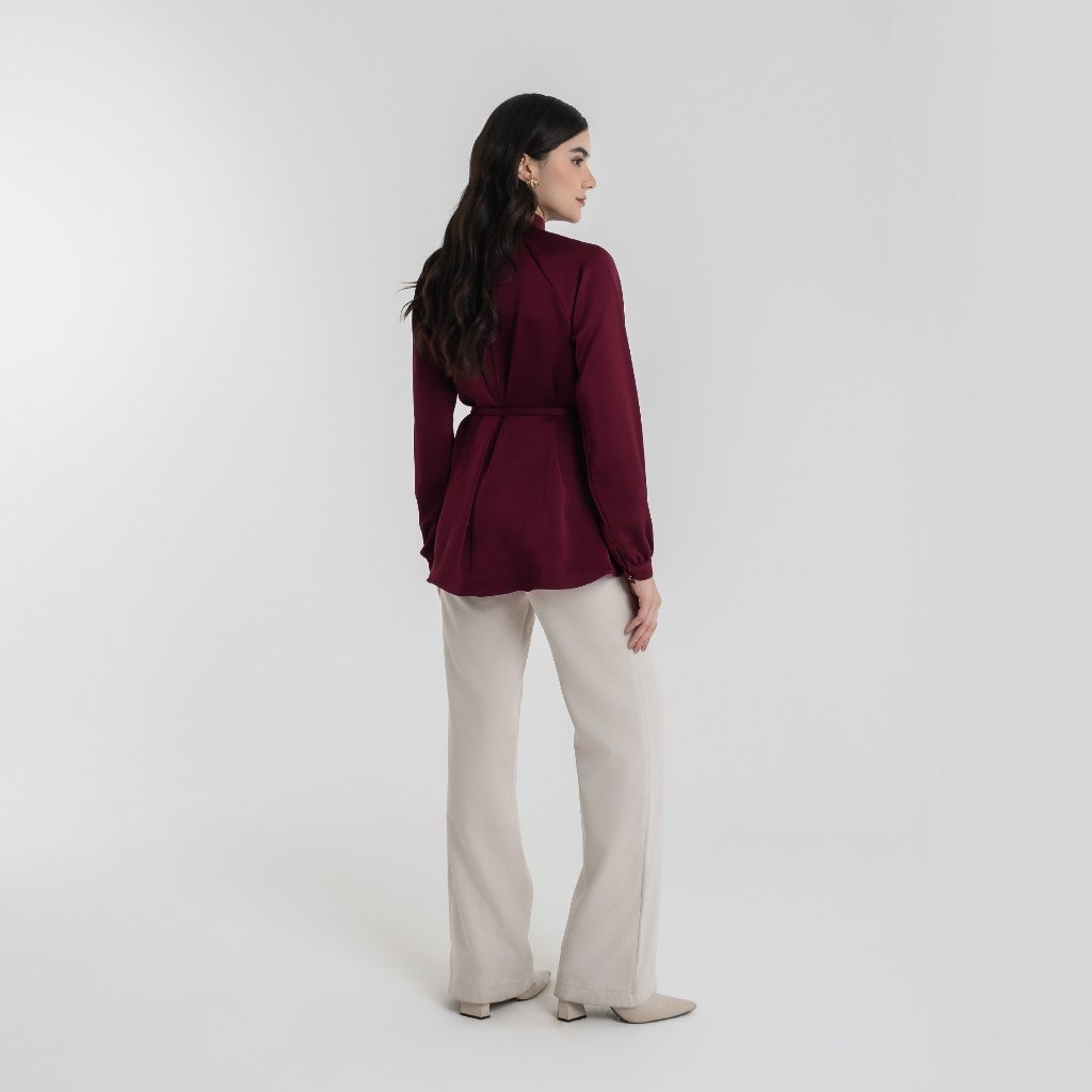 Chanté - Riona Blouse in Burgundy (Women Blouse)