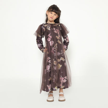 Chanté - Shaza Girl Dress in Mahogany