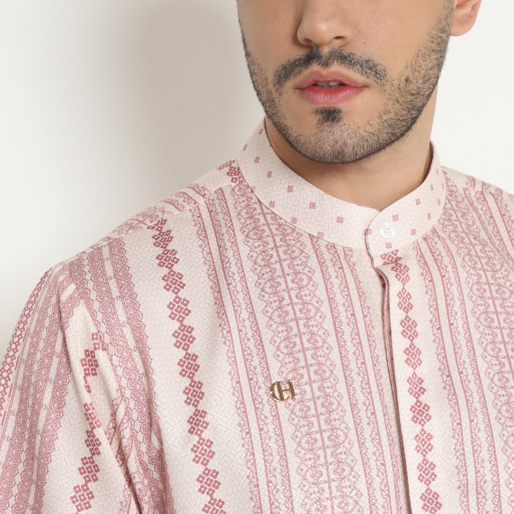 Chanté - Danir Men Shirt in Lace Pink (Men Shirt)