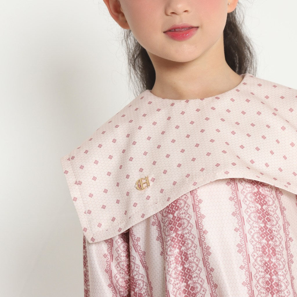 Chanté - Dalwa Girl Dress in Lace Pink (Kids Dress)