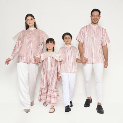 Chanté - Dalwa Girl Dress in Lace Pink (Kids Dress)