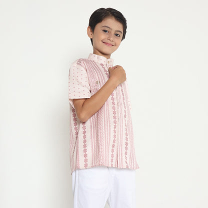 Chanté - Dhamir Boy Shirt in Lace Pink