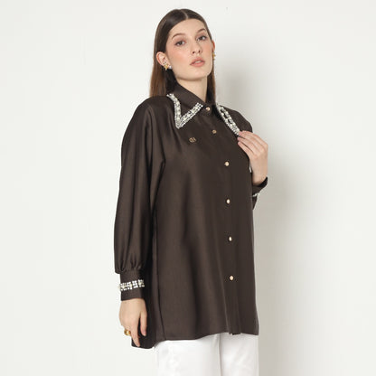 Chanté - Moira Shirt in Mahogany