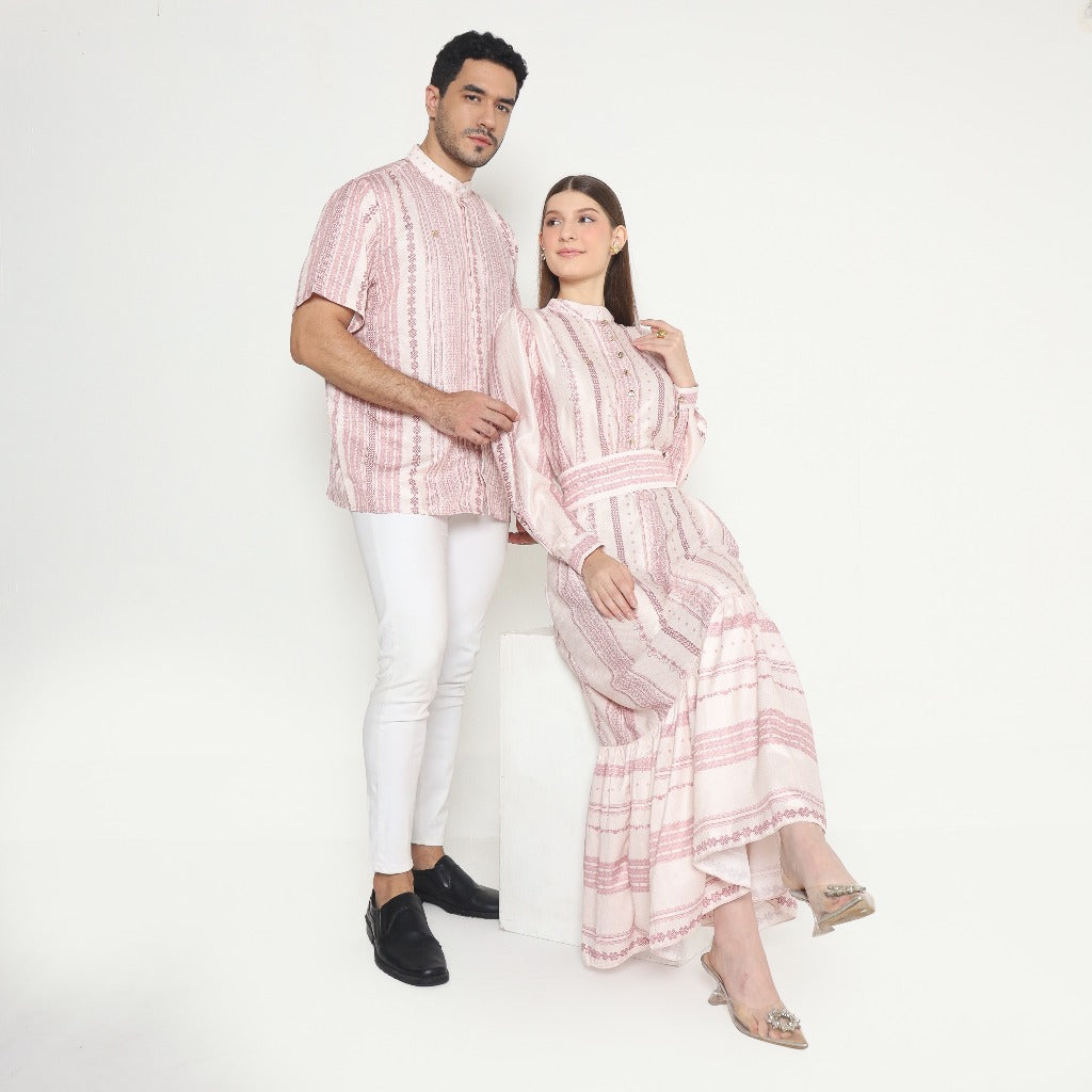 Chanté - Danir Men Shirt in Lace Pink (Men Shirt)