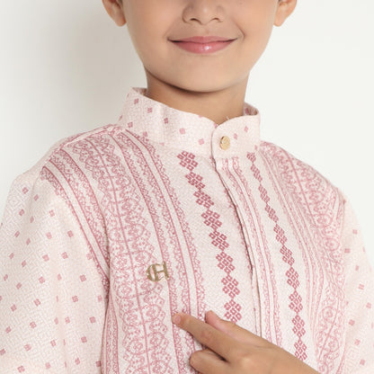 Chanté - Dhamir Boy Shirt in Lace Pink