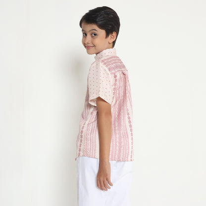 Chanté - Dhamir Boy Shirt in Lace Pink