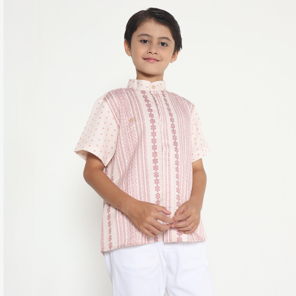 Chanté - Dhamir Boy Shirt in Lace Pink